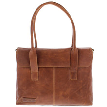 Afbeelding in Gallery-weergave laden, DAMES 15.6 LAPTOPTAS DALIAN MET KLEP COGNAC