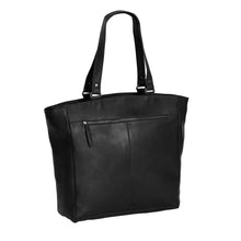Afbeelding in Gallery-weergave laden, Shopper Berlin leder zwart Chesterfield