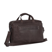Afbeelding in Gallery-weergave laden, Laptoptas Ryan 17.3 inch leder bruin Chesterfield