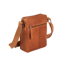 Afbeelding in Gallery-weergave laden, Schoudertas Birmingham leder cognac Chesterfield