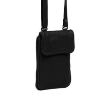 Afbeelding in Gallery-weergave laden, Tasje met lange riem voor GSM Anderson leder zwart Chesterfield