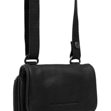 Afbeelding in Gallery-weergave laden, Tasje met lange riem voor GSM Anderson leder zwart Chesterfield