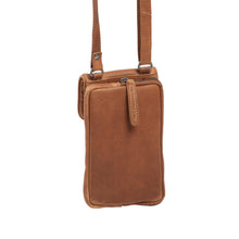 Afbeelding in Gallery-weergave laden, Tasje met lange riem voor GSM Anderson leder cognac Chesterfield