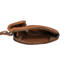 Afbeelding in Gallery-weergave laden, Tasje met lange riem voor GSM Anderson leder cognac Chesterfield