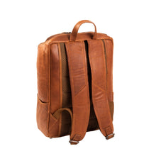 Afbeelding in Gallery-weergave laden, Laptoprugzak Rich 15.4 inch leder cognac Chesterfield