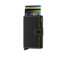 Afbeelding in Gallery-weergave laden, Secrid Miniwallet Matte Black Yellow