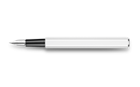 Afbeelding in Gallery-weergave laden, Vulpen 849 metal white F caran d'Ache