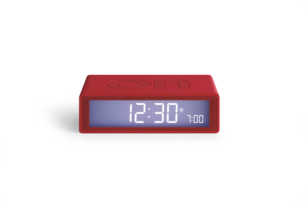 Lexon Flip+ Clock Red